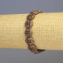 Bracelet Hematite Assorted Wood Multicolor Matte Green, Diameter 12x4mm+-, Length 18cm+- Stretch