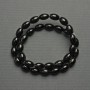 Seed-shaped Agate Beads, 12x8 mm diameter +/- on thread, length 39 cm+