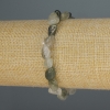 Rutilated quartz Hairlike faceted bracelet, diameter 8-10×7 mm, length 18 cm +/- stretch