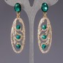 Crystal earrings «Lustre» «Chandeliers» «Slov'yanka»