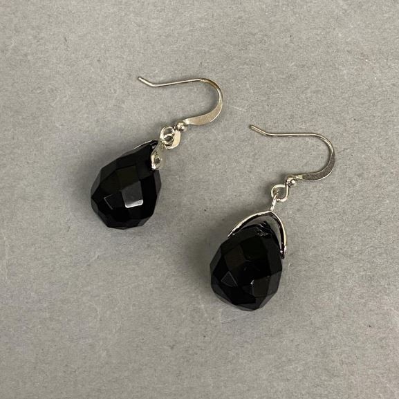 Czech Crystal Earrings, 35 mm length +