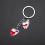Heart keychain in metal color 'silver'