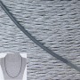 Price per pack / 10 pcs. Gray rubber cord with clasp, diameter 3 mm, length 60-65 cm
