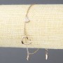Xuping Bracelet 18K Gold Plating with White Crystals